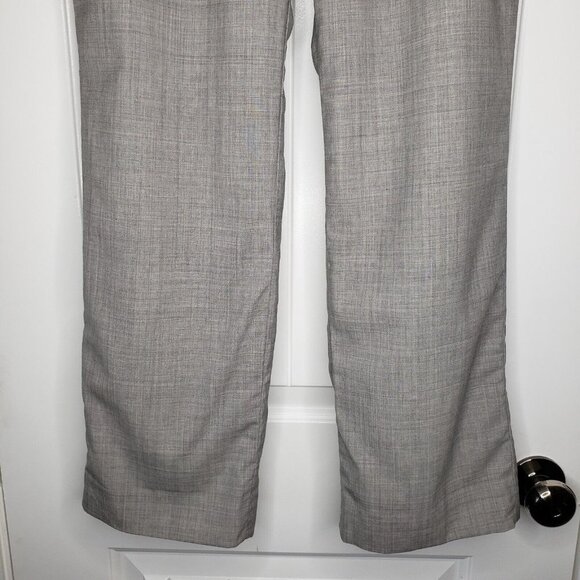 Pendleton Virgin Wool Dress Pants Womens 12 Petite Gray Wide Leg Lined Trousers - Picture 4 of 15